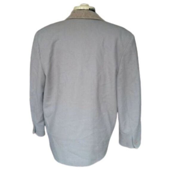 Vintage Byblos wool & cashmere coat jacket oversized Italy animal print lining - Picture 2 of 7